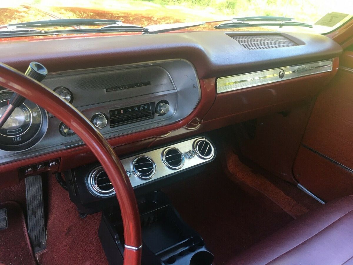 1965 Red Chevrolet Malibu Convertible