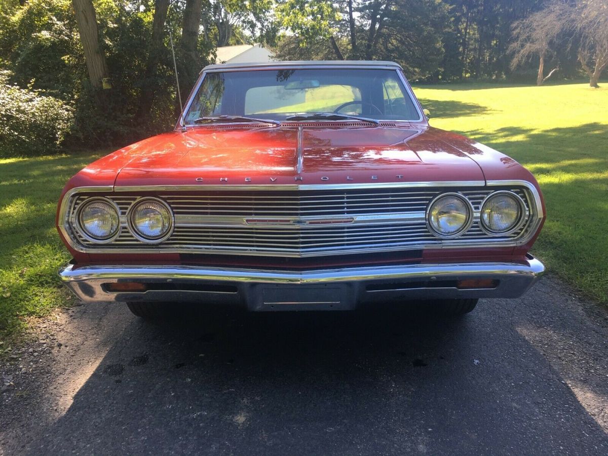 1965 Red Chevrolet Malibu Convertible