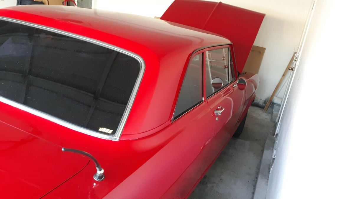 1965 Red Chevrolet Nova Sedan