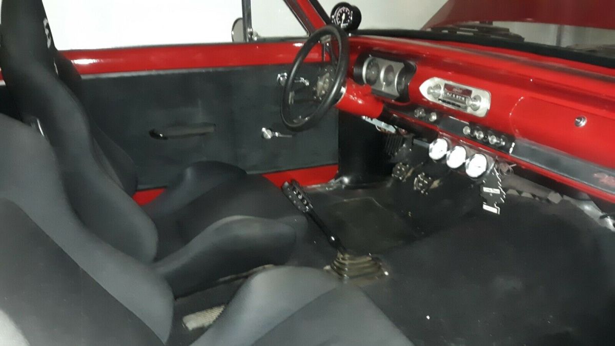 1965 Red Chevrolet Nova Sedan