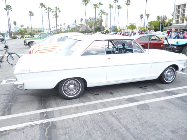1965 White Chevrolet Nova Coupe