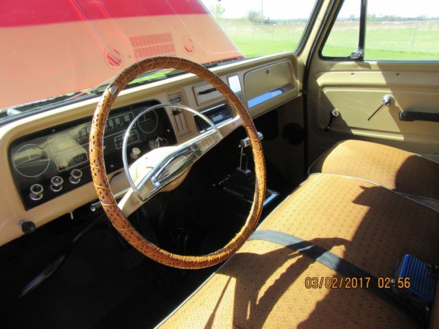 1965 Red and White Chevrolet C-10 Suburban
