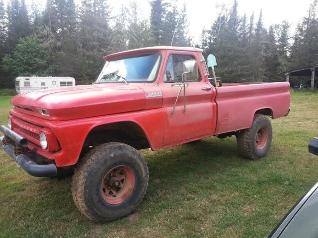 1965 Red Chevrolet Other Pickups Cab & Chassis