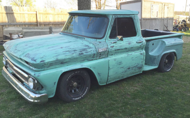1965 Green Chevrolet C-10 Step Side