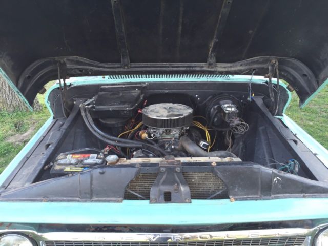 1965 Green Chevrolet C-10 Step Side