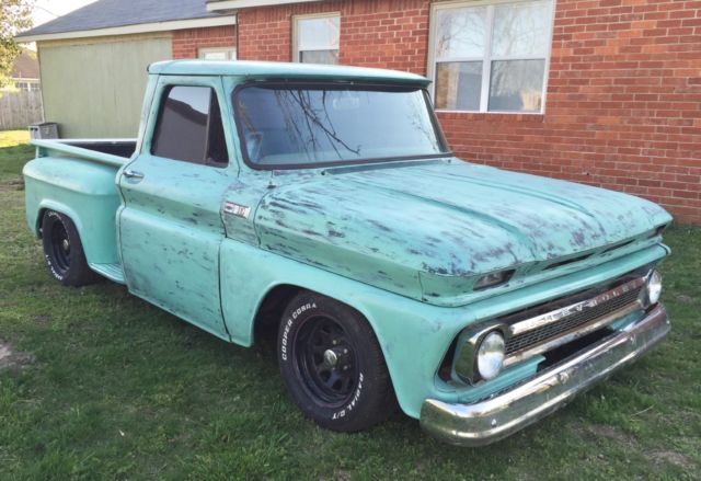 1965 Green Chevrolet C-10 Step Side