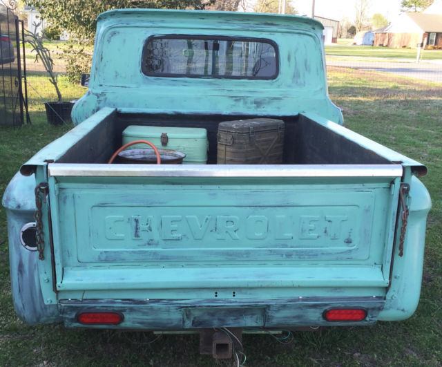 1965 Green Chevrolet C-10 Step Side