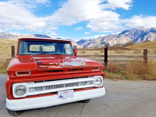 1965 Orange Chevrolet C-10 pickup