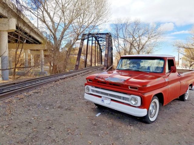 1965 Orange Chevrolet C-10 pickup