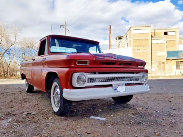 1965 Orange Chevrolet C-10 pickup