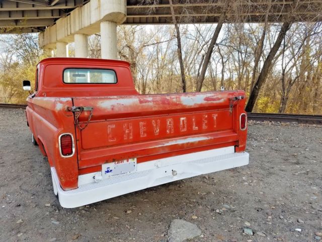 1965 Orange Chevrolet C-10 pickup
