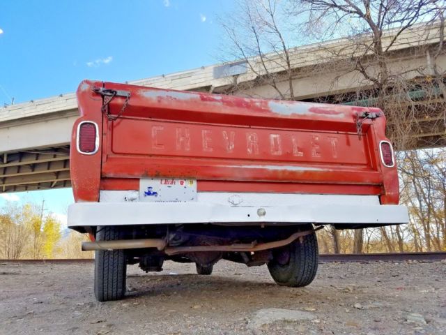 1965 Orange Chevrolet C-10 pickup