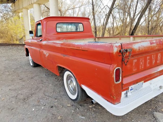 1965 Orange Chevrolet C-10 pickup