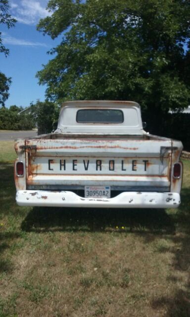 1965 White Chevrolet C-10 Standard Cab Pickup