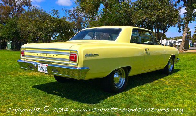 1965 Yellow Chevrolet Chevelle Coupe