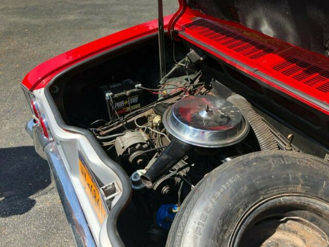 1965 Red Chevrolet Corvair Convertible