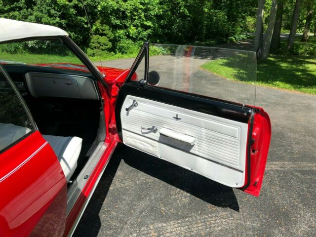 1965 Red Chevrolet Corvair Convertible
