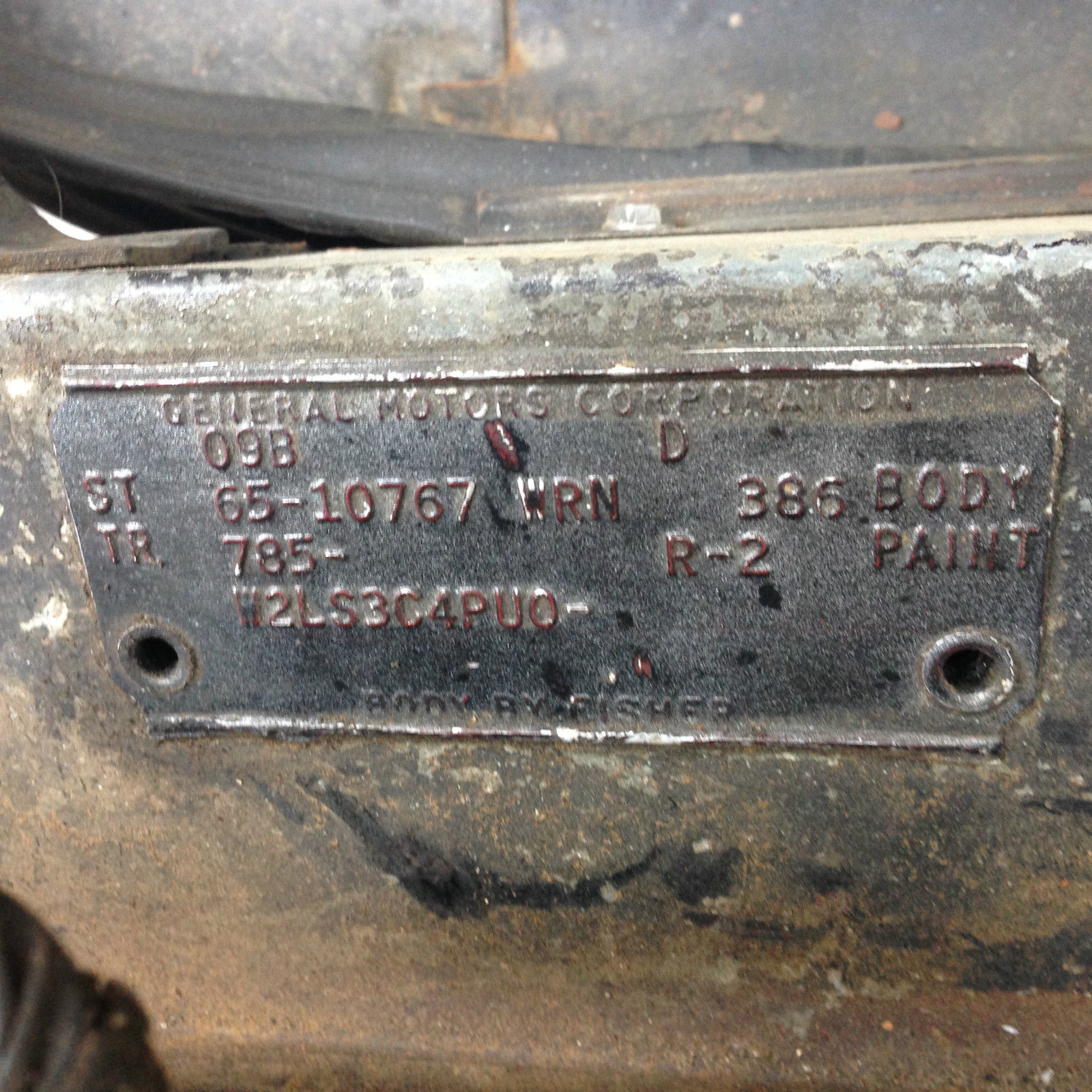 1965 Red Chevrolet Corvair Convertible