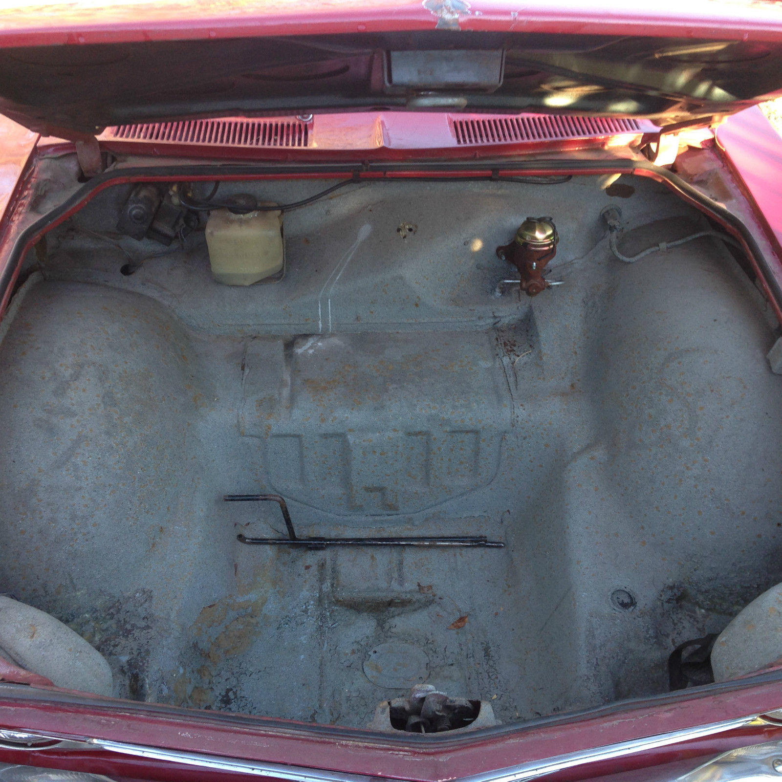 1965 Red Chevrolet Corvair Convertible