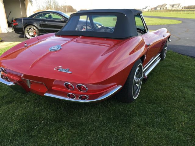 1965 Rally red Chevrolet Corvette Convertible