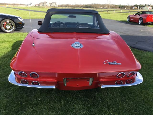 1965 Rally red Chevrolet Corvette Convertible