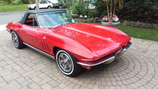 1965 Red Chevrolet Corvette Convertible