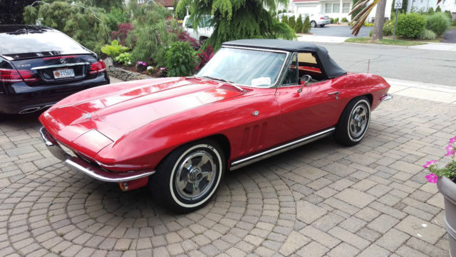 1965 Red Chevrolet Corvette Convertible