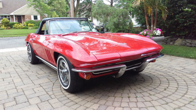 1965 Red Chevrolet Corvette Convertible