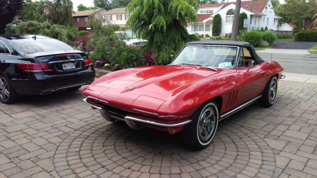 1965 Red Chevrolet Corvette Convertible