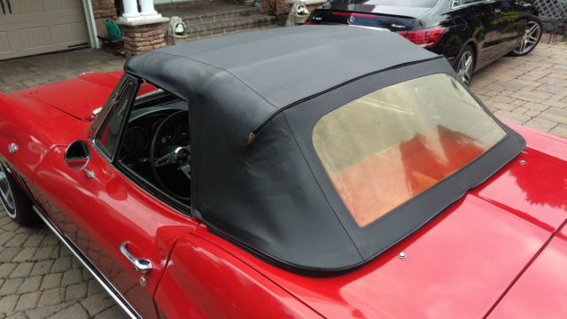 1965 Red Chevrolet Corvette Convertible