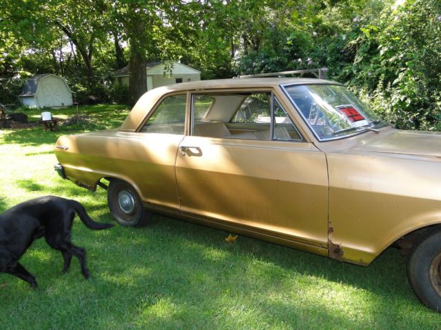 1965 Gold Chevrolet Nova Coupe