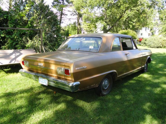 1965 Gold Chevrolet Nova Coupe