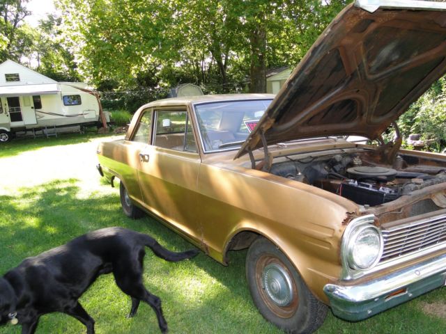1965 Gold Chevrolet Nova Coupe