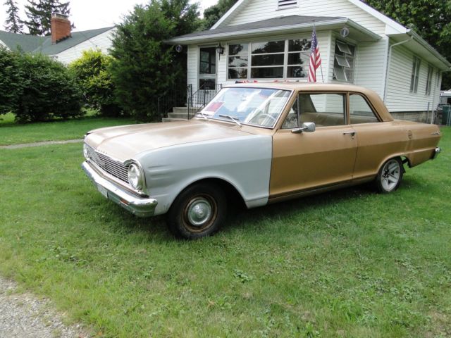 1965 Gold Chevrolet Nova Coupe