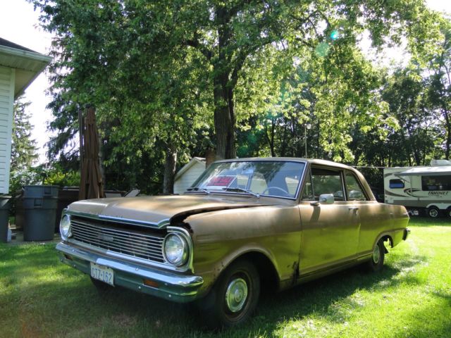 1965 Gold Chevrolet Nova Coupe