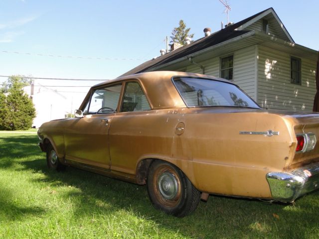 1965 Gold Chevrolet Nova Coupe