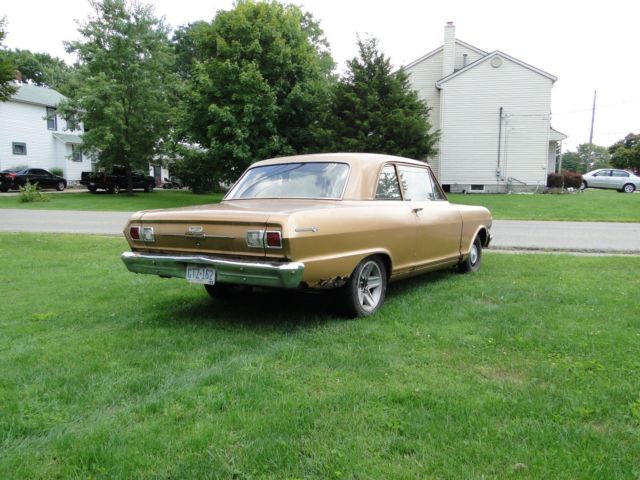 1965 Gold Chevrolet Nova Coupe