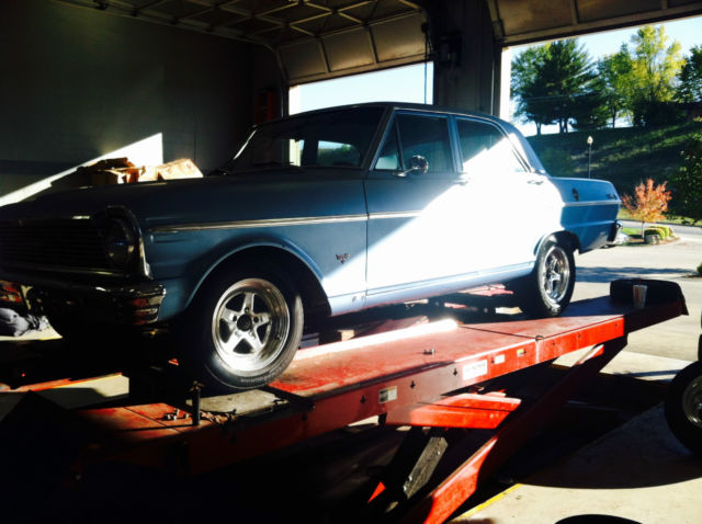 1965 Blue Chevrolet Nova Sedan