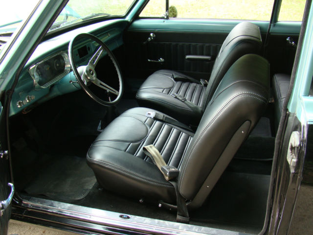 1965 Black and Turquoise Chevrolet Nova Coupe
