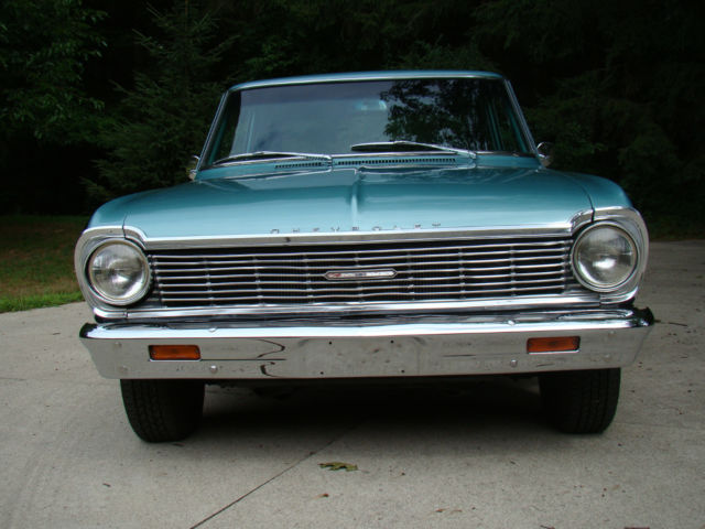 1965 Black and Turquoise Chevrolet Nova Coupe