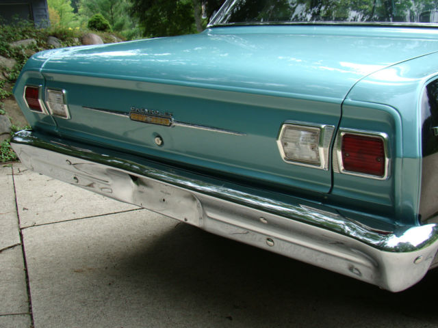 1965 Black and Turquoise Chevrolet Nova Coupe