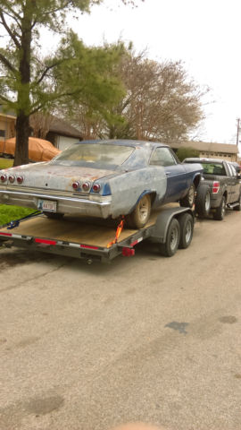 1965 Blue Chevrolet Impala Fastback
