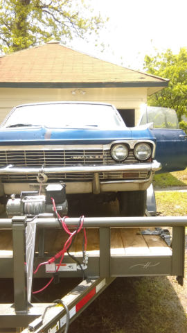 1965 Blue Chevrolet Impala Fastback