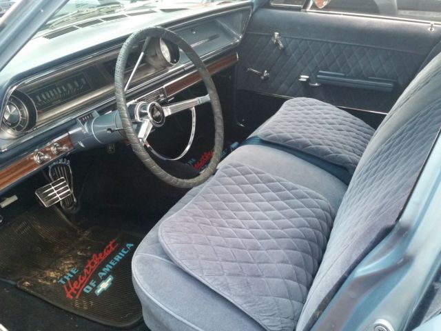 1965 Blue Chevrolet Impala Sedan