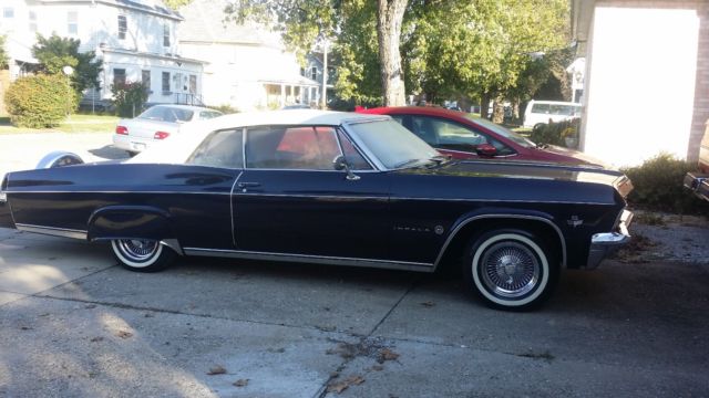 1965 Red Chevrolet Impala Convertible
