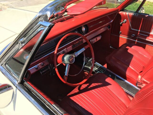 1965 White Chevrolet Impala Convertible