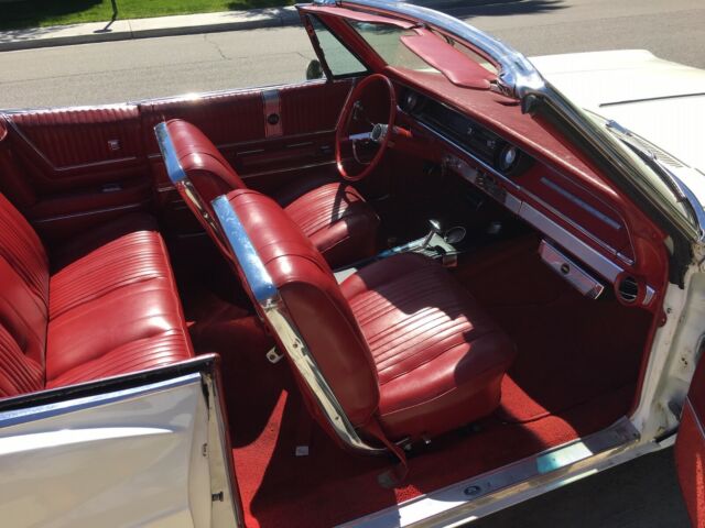 1965 White Chevrolet Impala Convertible