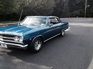 1965 Blue Chevrolet Malibu Coupe