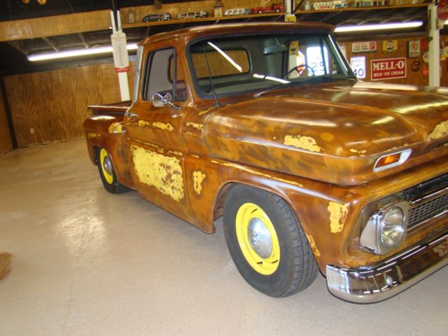1965 Yellow Brown Chevrolet C-10 Step Side