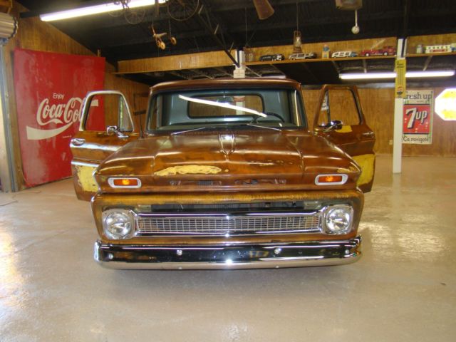1965 Yellow Brown Chevrolet C-10 Step Side